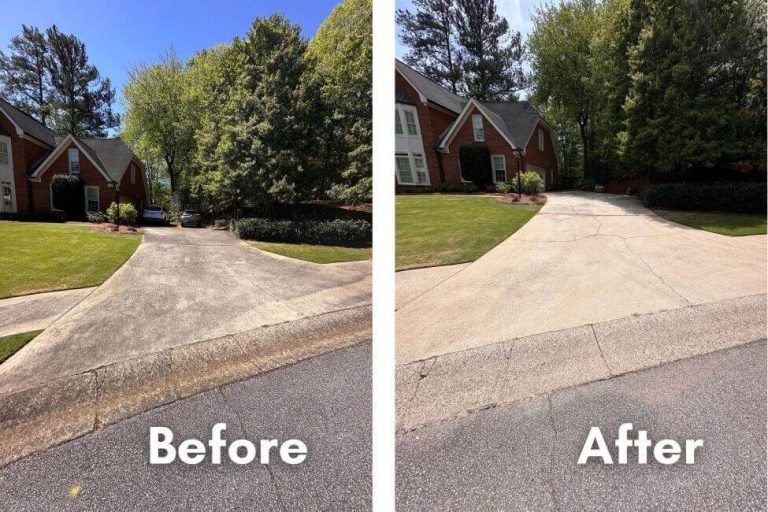Power Washing Before And After