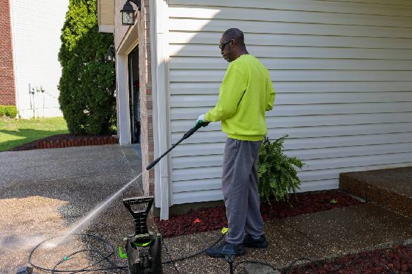 gentle power washing