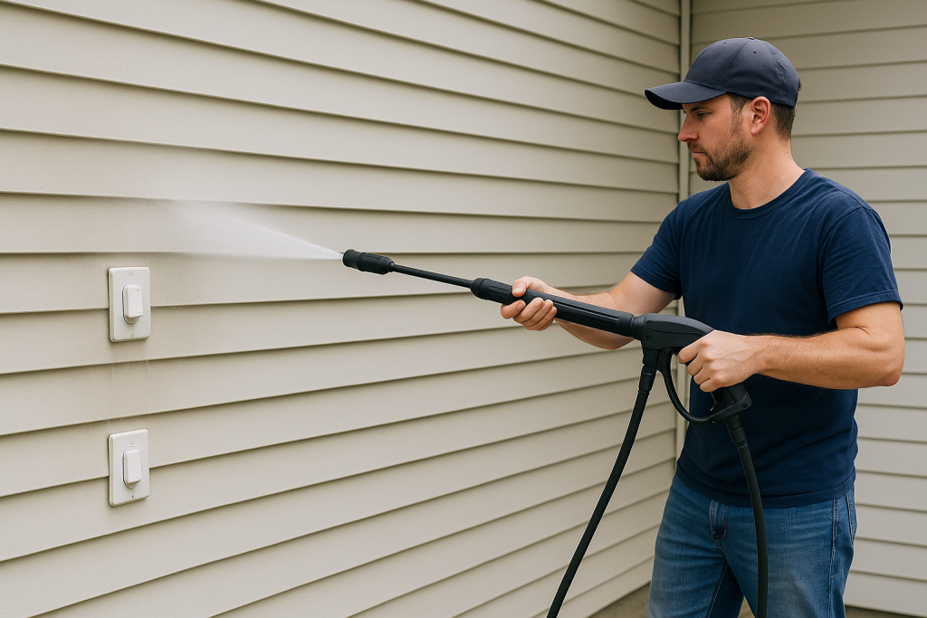 How to Safely Power Wash Around Electrical Fixtures and Outlets
