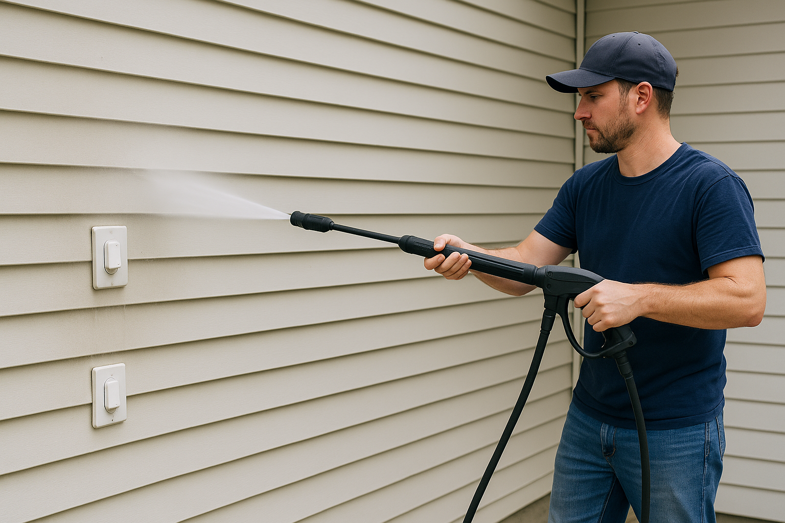 How to Safely Power Wash Around Electrical Fixtures and Outlets