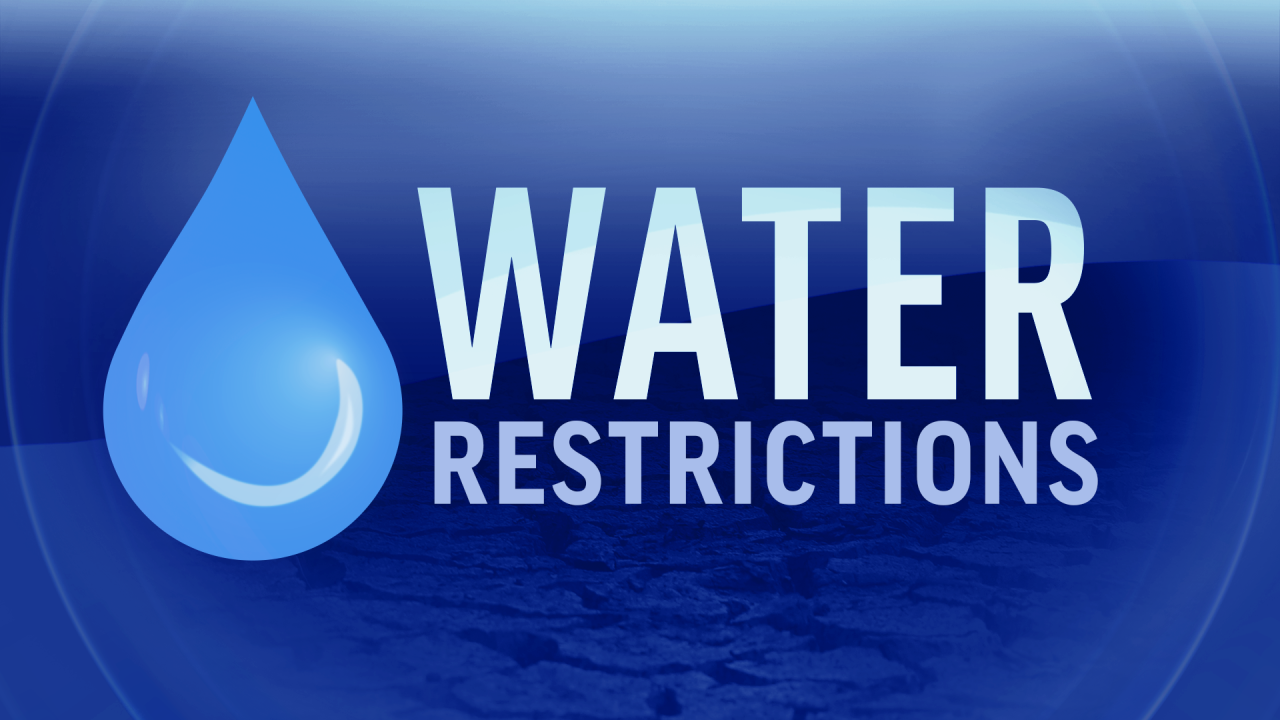 water restrictions
