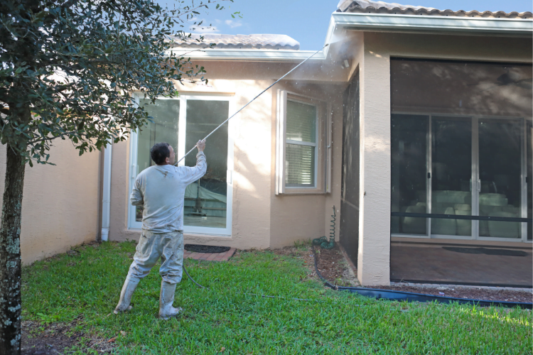 Power Washing Painted Surfaces