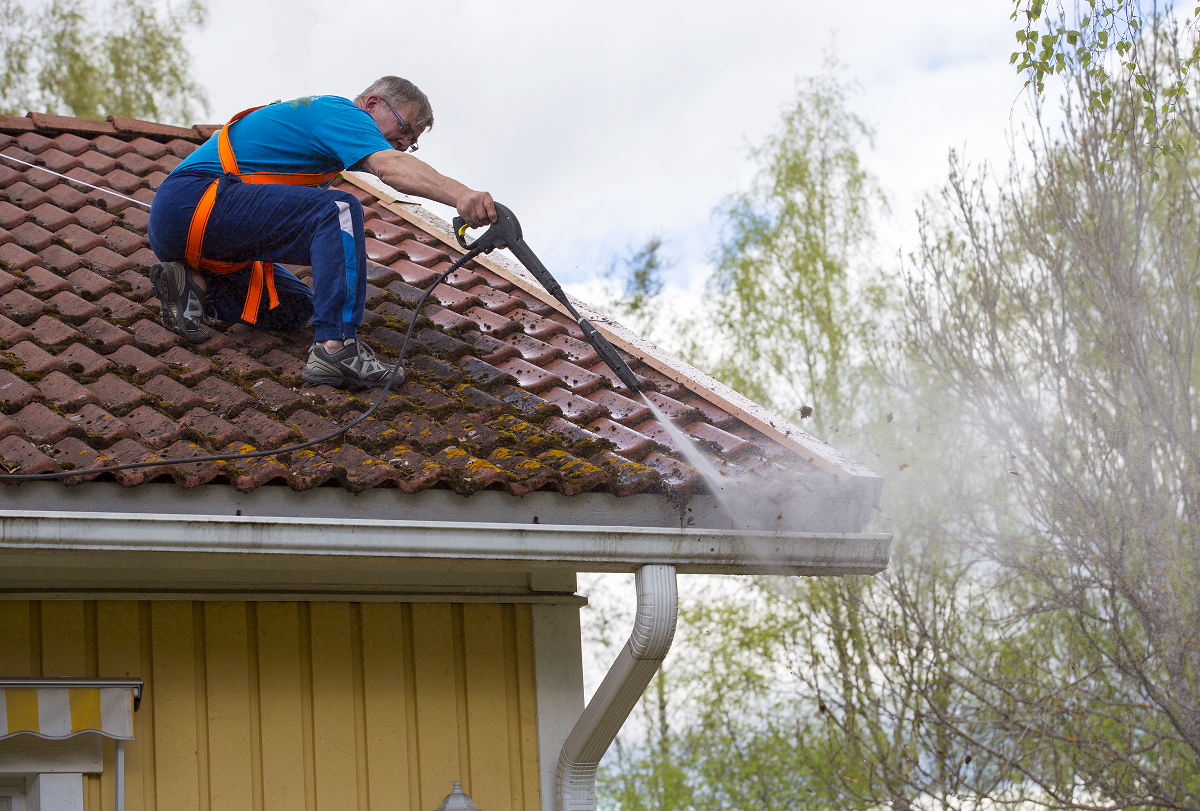 Pressure Wash Gutters