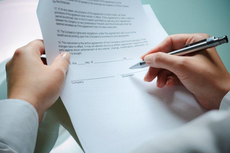 Signing an Annual Contract