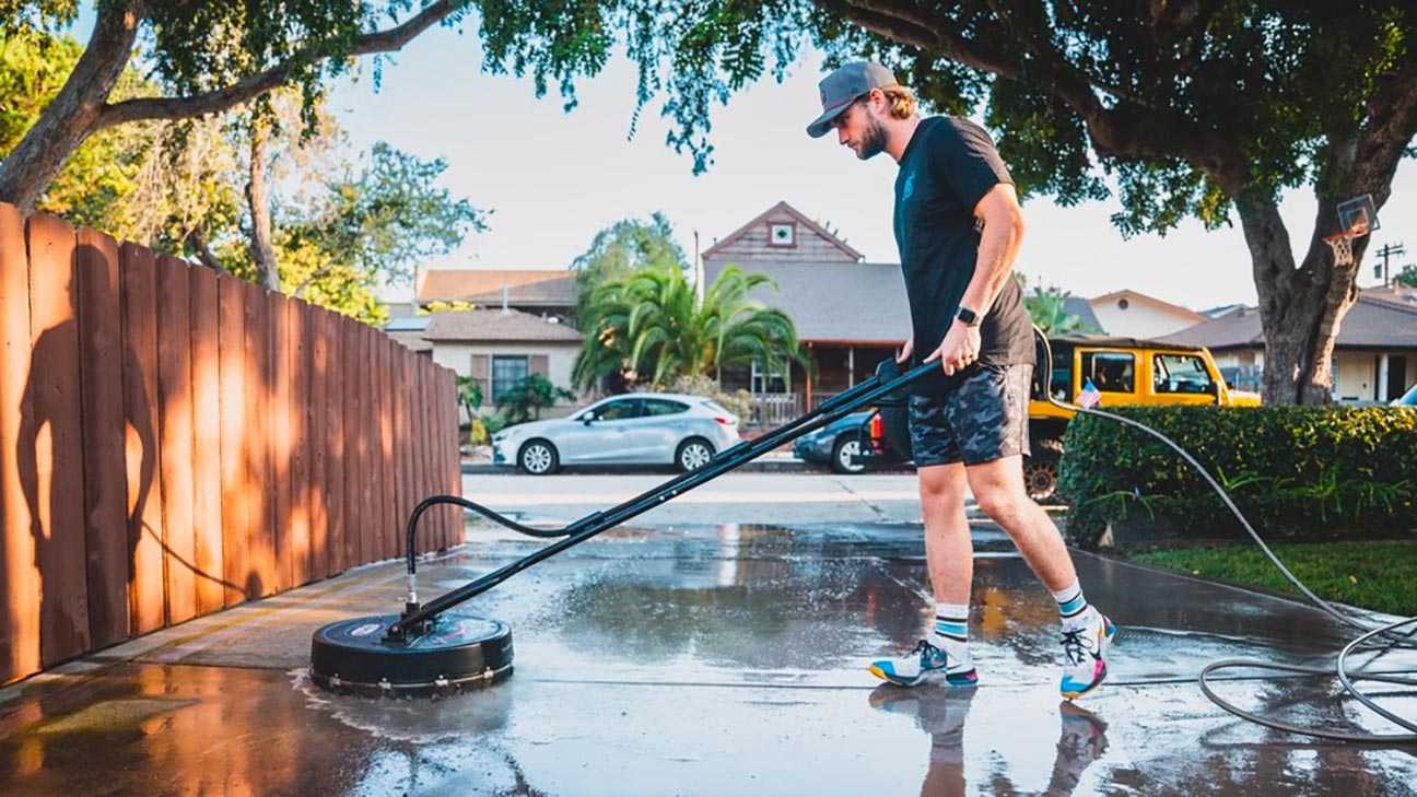 best time of day to power wash