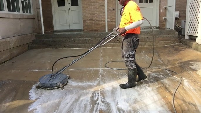 clean ash off concrete