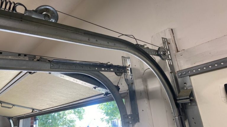 cleaning garage door tracks