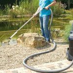 cleaning koi pond