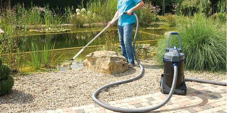 cleaning koi pond