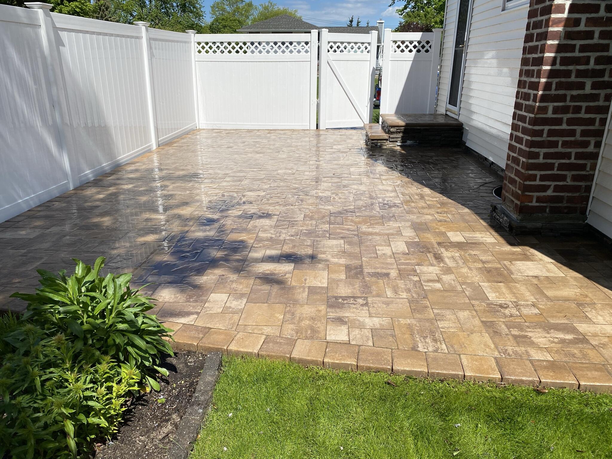 documenting power washing job