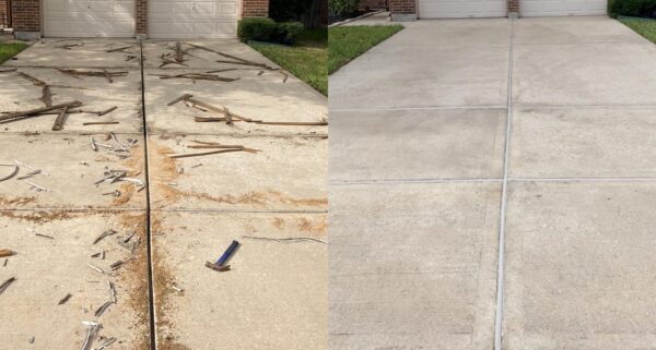 driveway joint cleaning