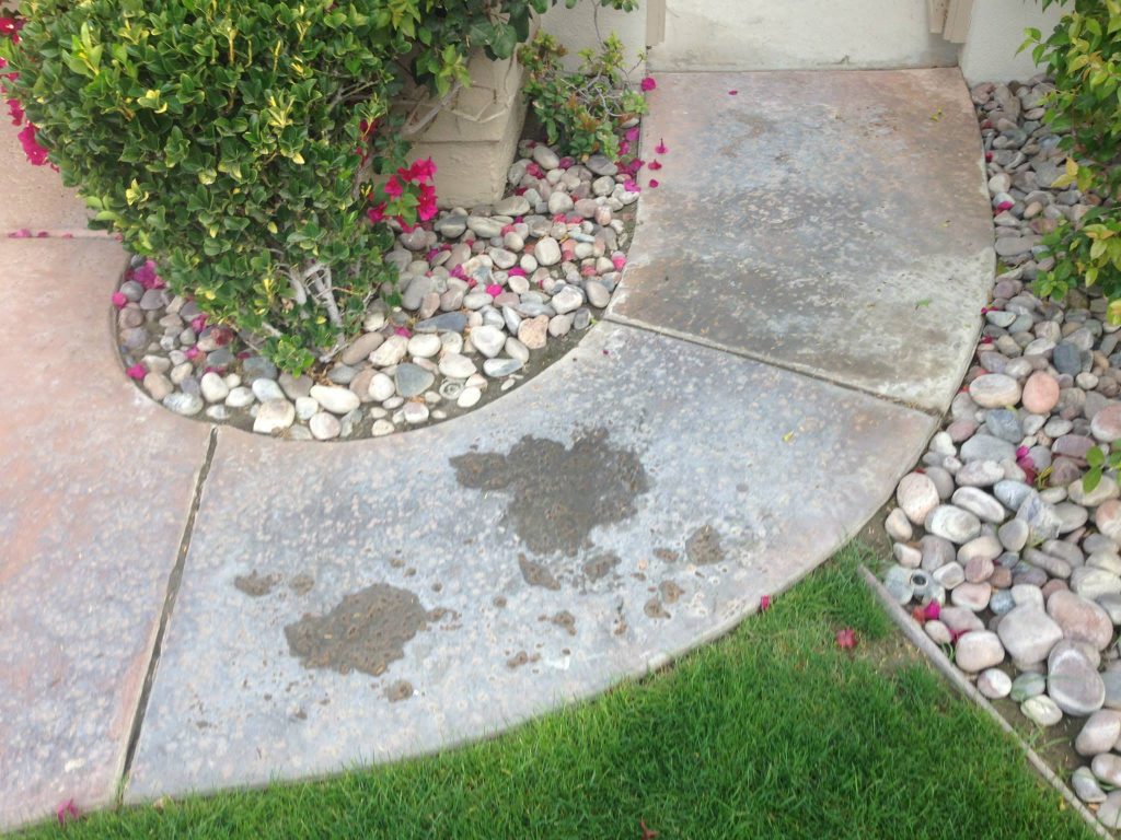 hard water stain