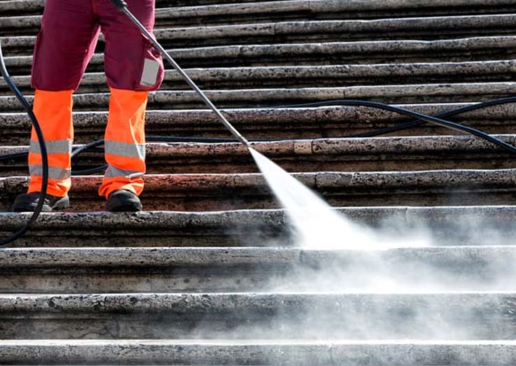 hot water pressure washing