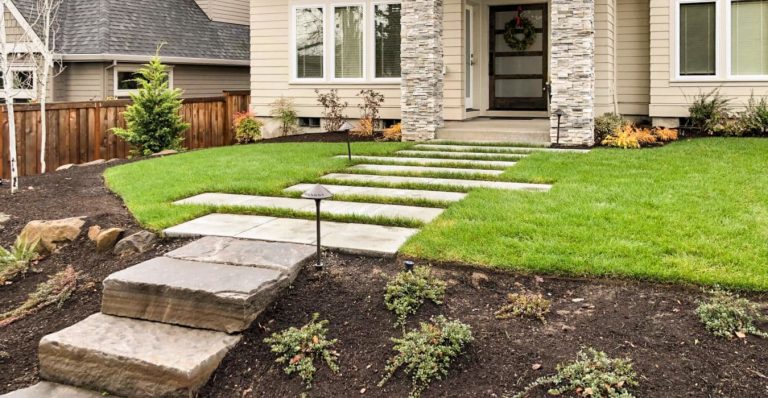 outdoor walkway stepping stones