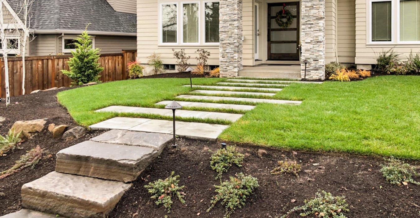 outdoor walkway stepping stones