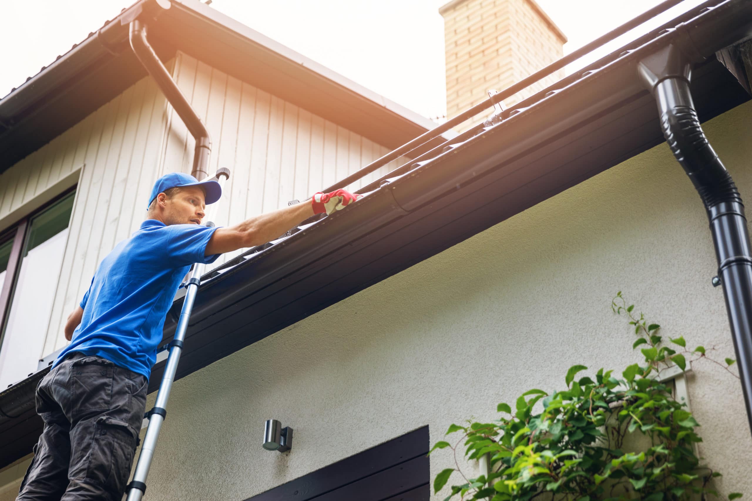 Pressure Wash Gutters