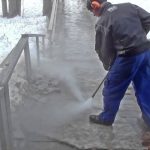power wash ice