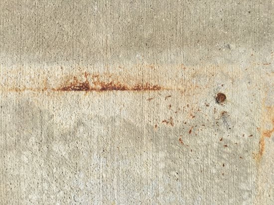 power wash rust stains