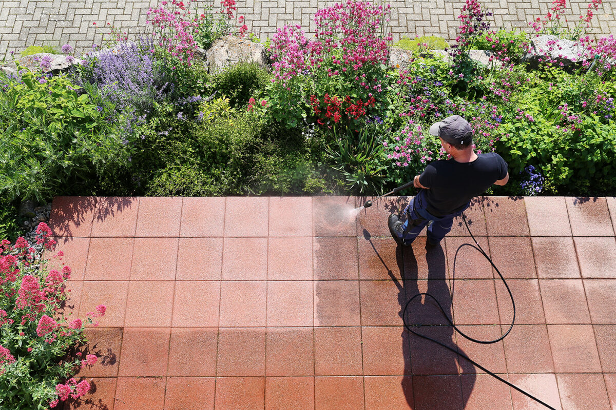 power wash small area