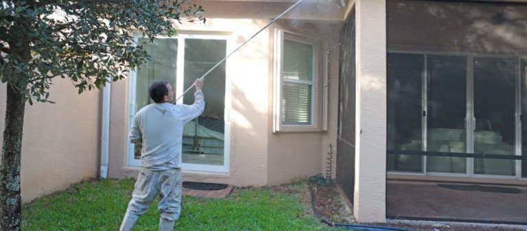 power wash synthetic stucco
