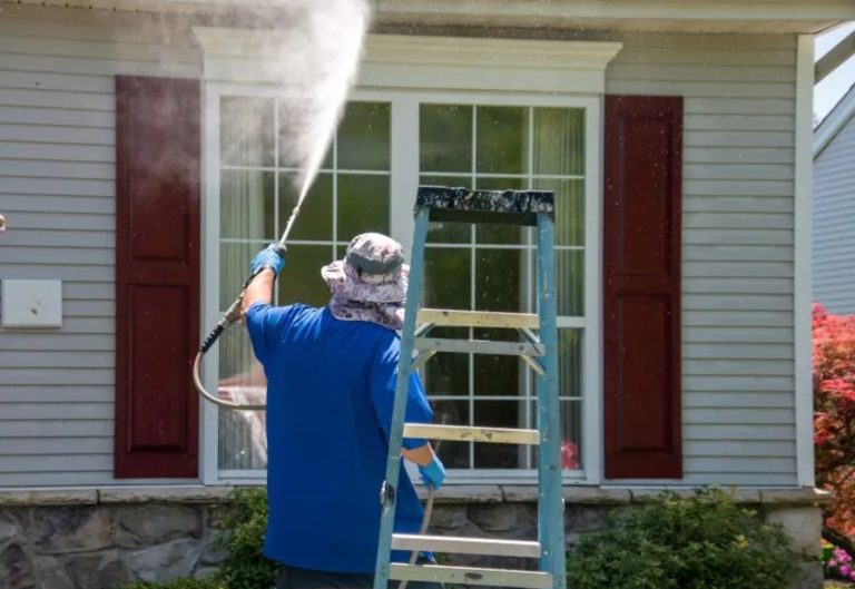 power wash windows