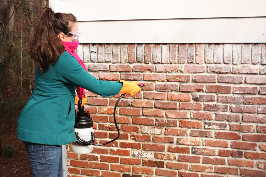 power washing antique brickwork