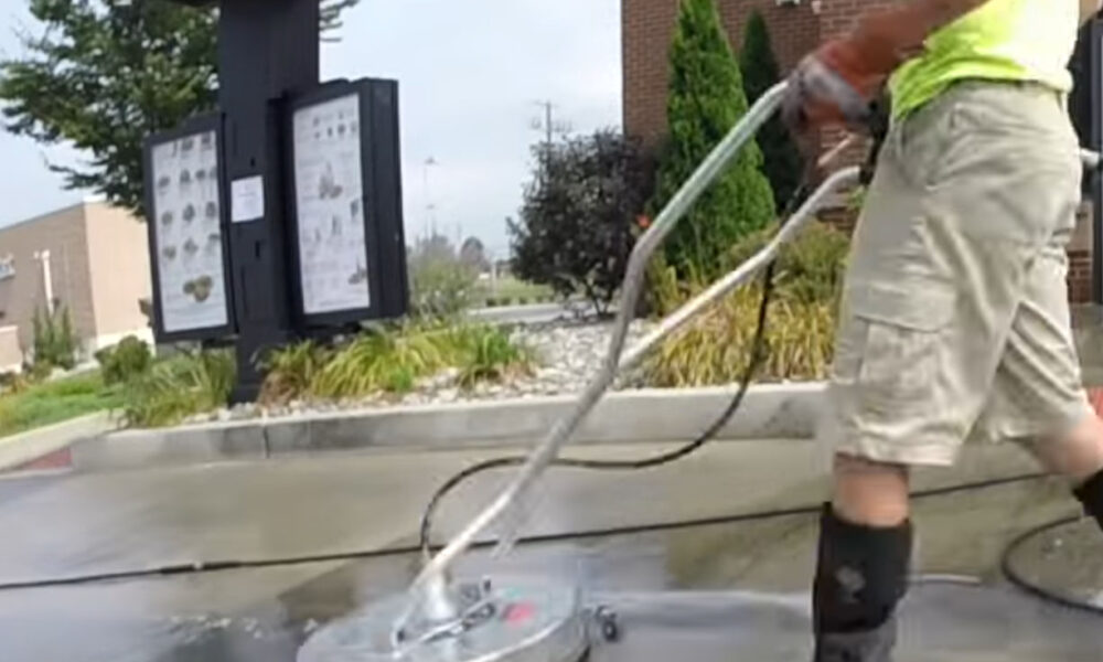 power washing drive thru restaurants