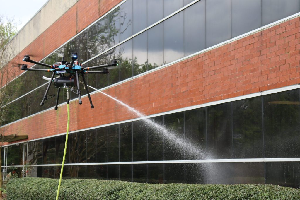 power washing drone