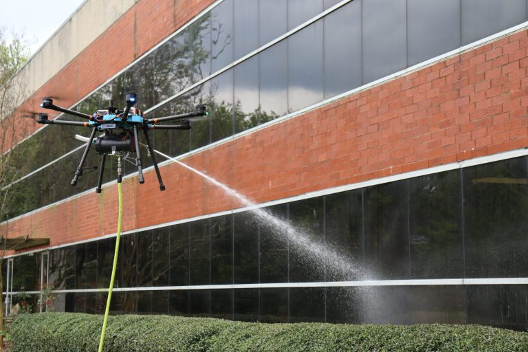 power washing drone