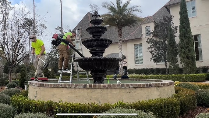 power washing fountains