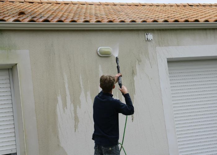 power washing mold