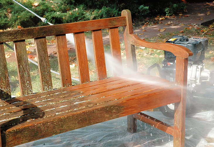 power washing outdoor furniture
