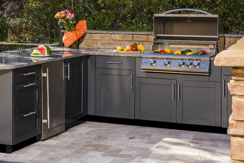 power washing outdoor kitchen