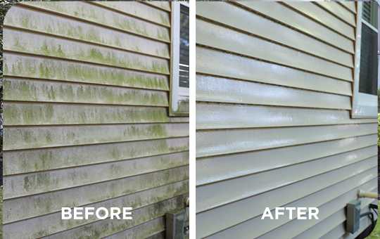 power washing siding