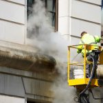 power washing smoke stains