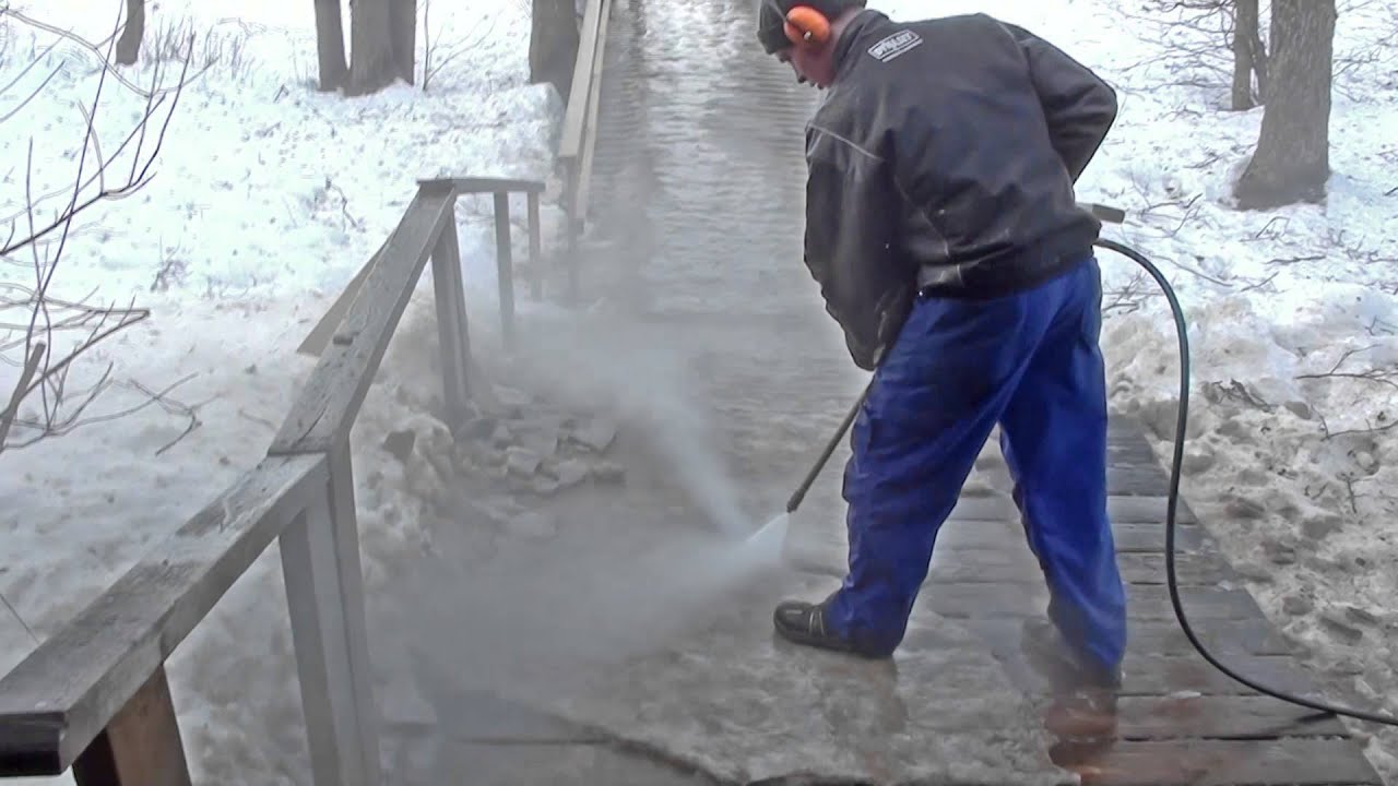 power washing snow 3