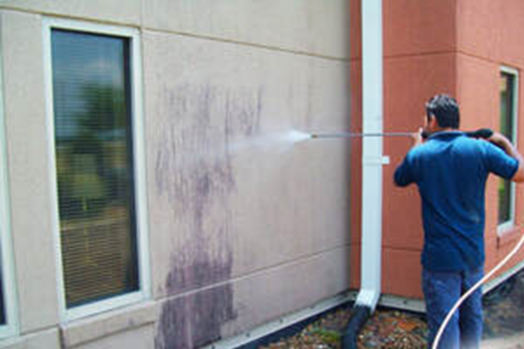 power washing stucco