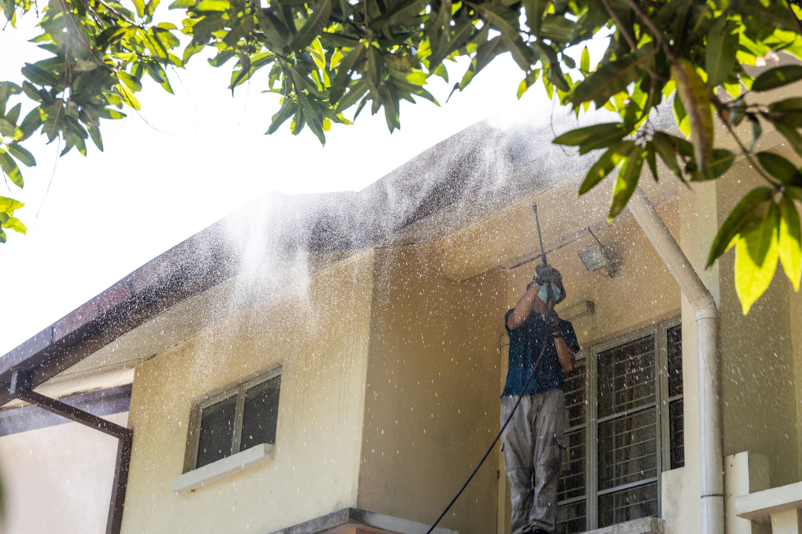 Pressure Wash Hard To Reach Spots