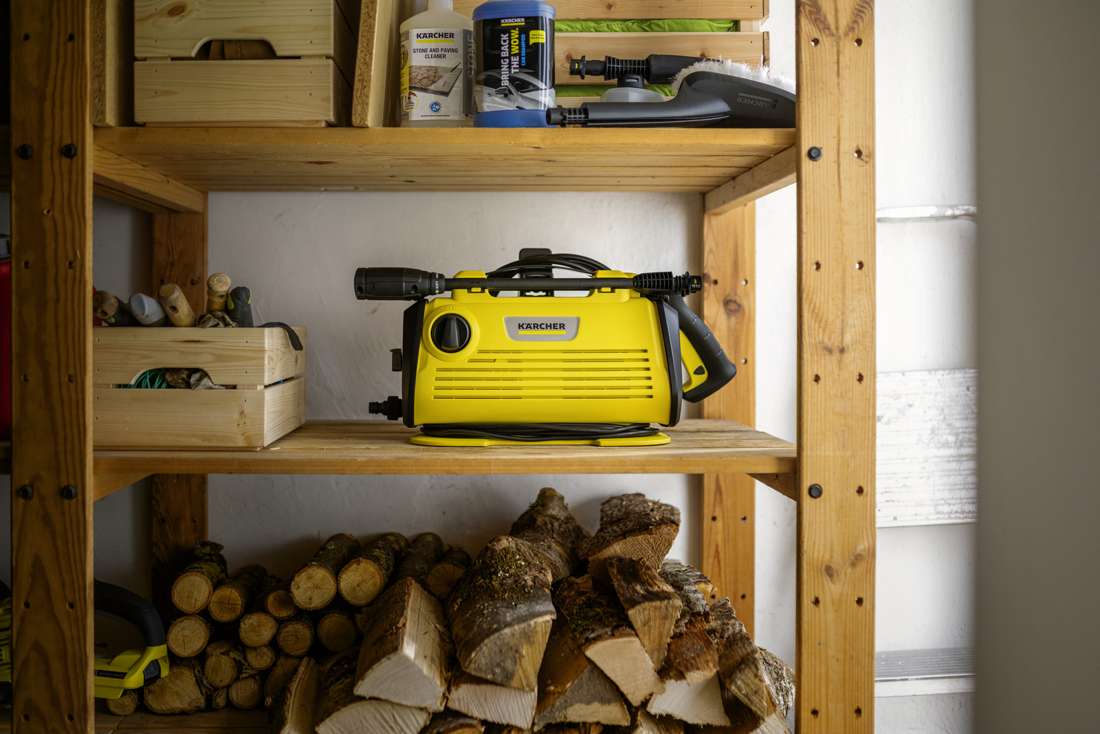pressure washer storage