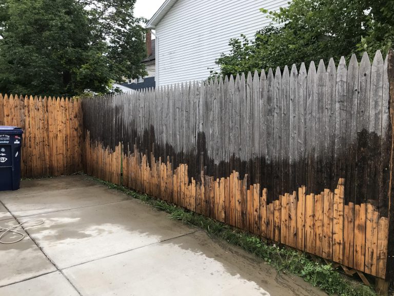 pressure washing wooden surfaces