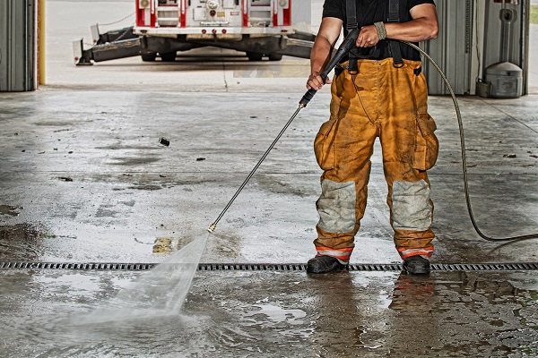 pressure washing warehouse