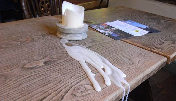 remove candle wax