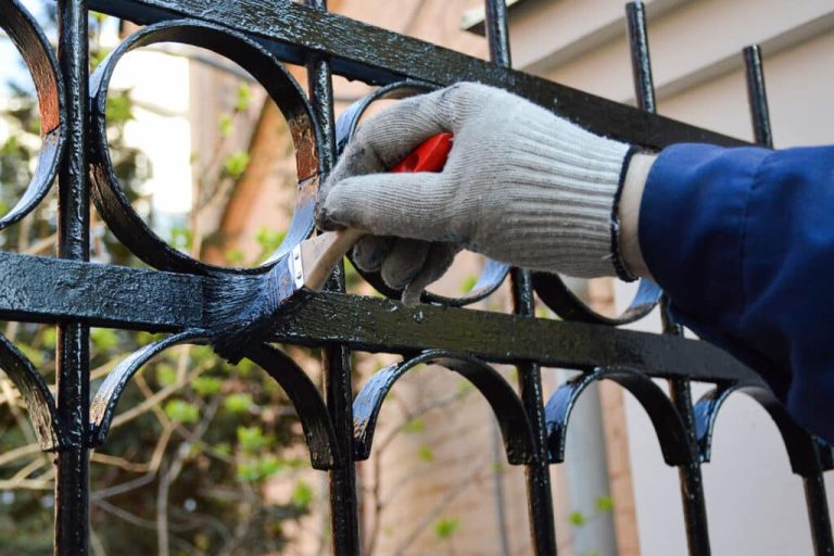 repainting metal railings