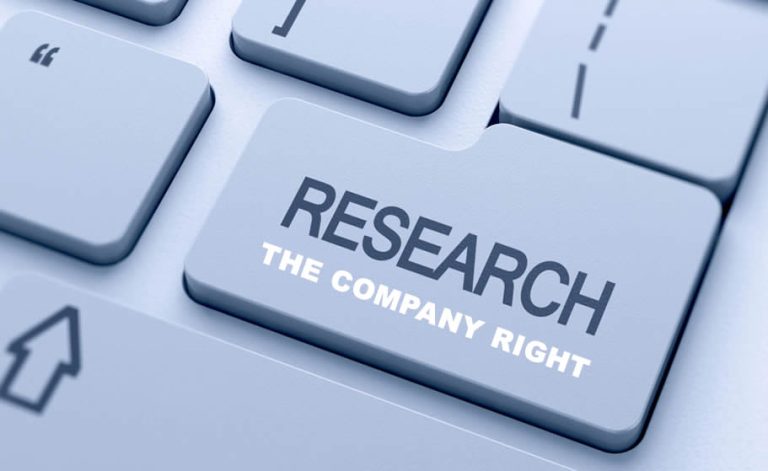 research a company