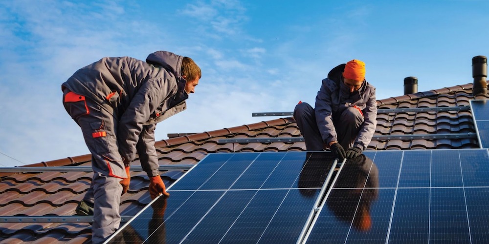 solar panel installation